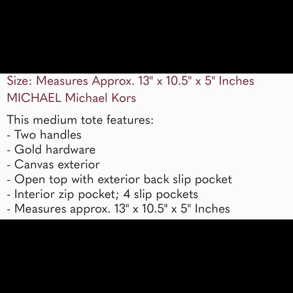 NWT❣️Michael Kors Fulton Canvas Striped Tote - Picture 5 of 5